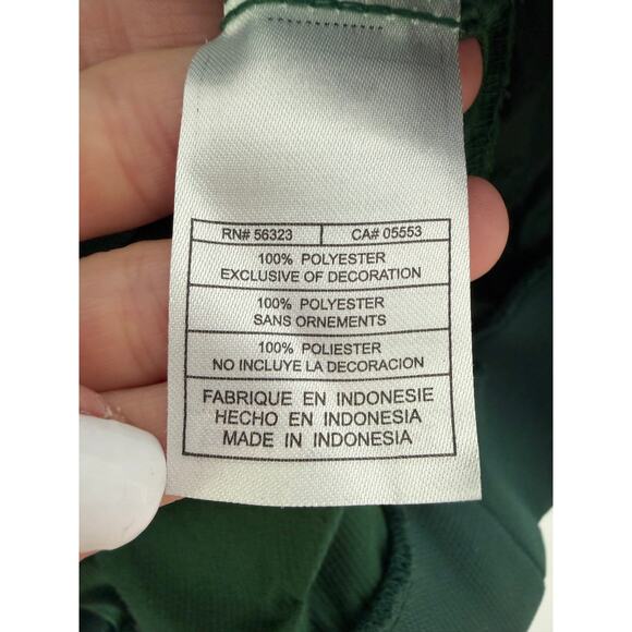 Vintage NIKE Team Miami Hurricanes Windbreaker sz L 2 Zip Embroidered Pullover - Picture 6 of 9